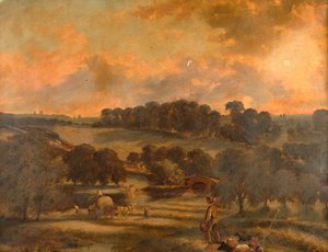 Haytime, Hamstead Değirmeni, Handsworth, Staffordshire, 1850-1908. by John Joseph Hughes