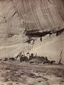 Cliff Konutları Harabeleri, Cañon de Chelly, Arizona, c. 1879-1881.