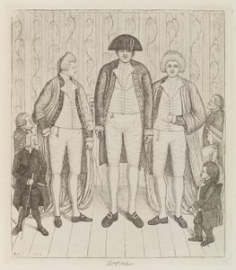 Charles Byrne; James Burnett, Lord Monboddo; William Richardson; John Bell; Baillie Kyd by John Kay by John Kay