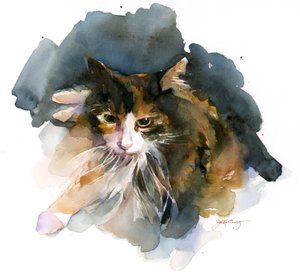 Patiska Kedi, 2015, (suluboya)