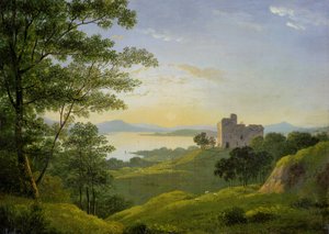 Batı Dağlık Bölgesinde Gün Batımı, 1820 dolayları