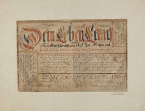 Fraktur Işıklı Yazı, c. 1937. by John Koehl