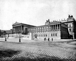 Parlamento Binası, Viyana, 1893. by John L. Stoddard