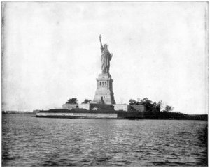 Özgürlük Heykeli, New York Limanı, 19. yüzyılın sonlarında by John L. Stoddard