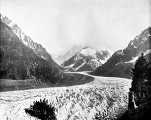 Mer De Glace, İsviçre, 1893. by John L. Stoddard