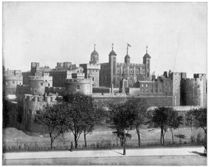 Londra Kulesi, İngiltere, 19. yüzyılın sonlarında. by John L. Stoddard