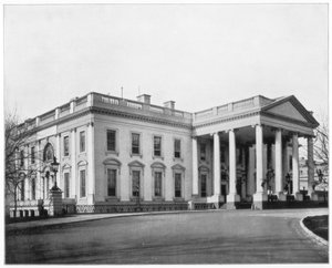 Beyaz Saray, Washington DC, 19. yüzyılın sonlarında. by John L. Stoddard