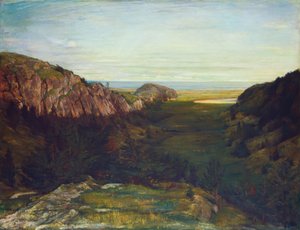 Son Vadi - Cennet Kayaları, 1867-1868. by John La Farge