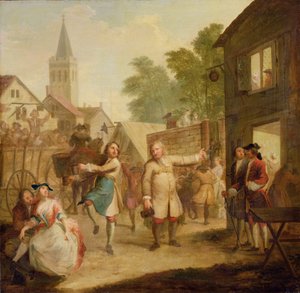 Hob Babasına Rağmen Dansa Devam Ediyor, c.1726 (tuval üzerine yağlı boya)