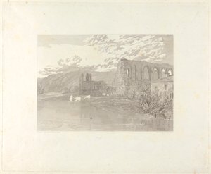 Aziz Agatha Manastırı, Easby by John Le Keux