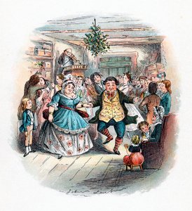 Bir Noel Şarkısı: Bay Fezziwigs Balosu, 1843 by John Leech