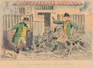 Billy, Majors Harriers ile tanıştırıldı, 1858 by John Leech