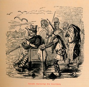 Saraylılarını azarlayan Canute, c1860, c1860 by John Leech
