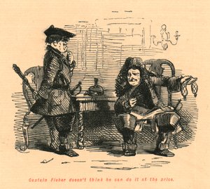 Kaptan Fisher bunu 1897 fiyatına yapabileceğini düşünmüyor. by John Leech