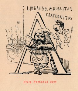 Ben bir Roma vatandaşıyım, 1852 by John Leech