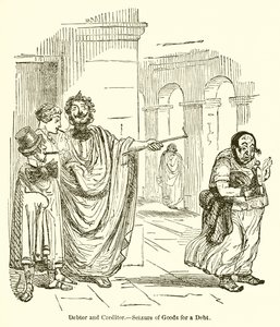 Borçlu ve Alacaklı.--Borç için Mallara El Koyma by John Leech