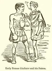 Erken Roma Gladyatörü ve Patronu by John Leech
