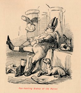 Dönemin tilki avı Piskoposu, c1860, c1860 by John Leech