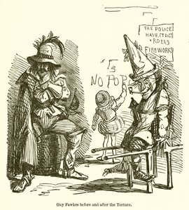 Guy Fawkes before and after the Torture 
