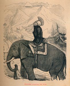 Hannibal Alpleri geçerken, 1852 by John Leech