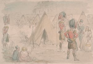 Yayla Alayı Kampta by John Leech