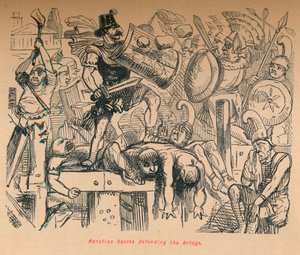 Horatius Cocles, Köprüyü Savunuyor, 1852 by John Leech