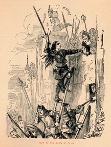 Paris duvarlarında Joan, by John Leech