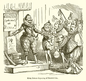 King James Disposing of Baronetcies 