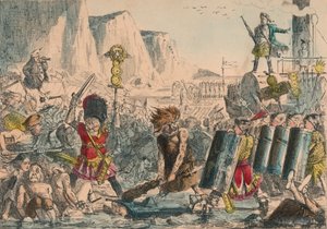 Julius Caesar'ın İnişi, 1850 by John Leech