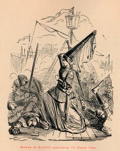 Madam de Montfort Fransız Filosunu şaşırtıyor, c1860, c1860 by John Leech