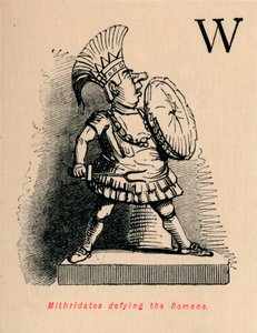 Mithridates, Romalılara meydan okuyor, 1852 by John Leech