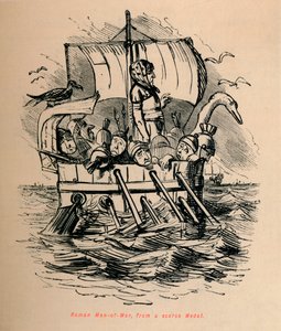 Romalı Savaş Adamı, kıt bir Madalyadan, 1852 by John Leech