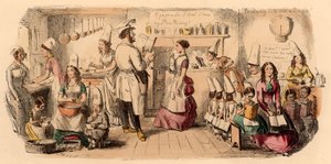 Genç Hanımlar İçin Hazırlık Okulu by John Leech