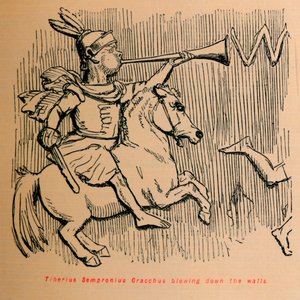 Tiberius Sempronius Gracchus Surları yıkıyor, 1852 by John Leech