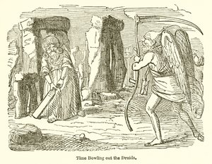 Druidlerle Bowling Oynama Zamanı by John Leech
