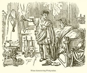 Titus Threatening Pomponius  by John Leech