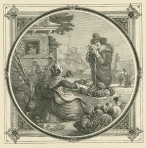 Kavunlar gibi, dostlar da bol bulunur, yirmide bir tanesi bile iyi değildir (gravür) by John Leighton