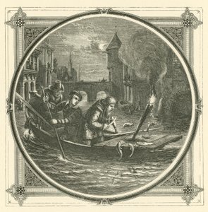 İçeriği olduğun yerde dinlendir (gravür) by John Leighton