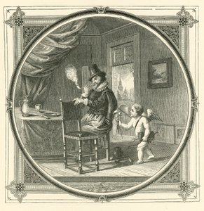 Duman aşıkların yemeğidir (gravür) by John Leighton