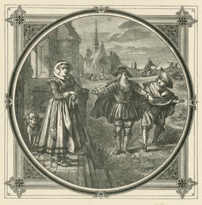 İsteksiz tazılarla tavşan yakalamak zordur (gravür) by John Leighton