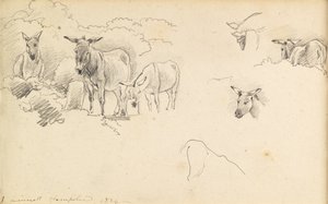 Eşekler, 1824 by John Linnell