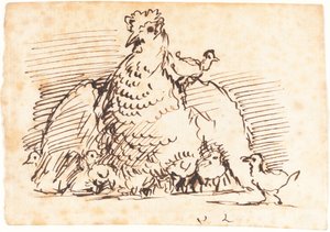 Tavuklar ve Civcivler by John Linnell