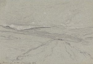 Kuzey Galler'de Dağ Manzarası by John Linnell