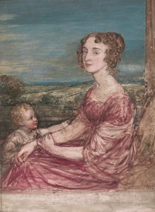 Bayan William Wilberforce ve Çocuk by John Linnell