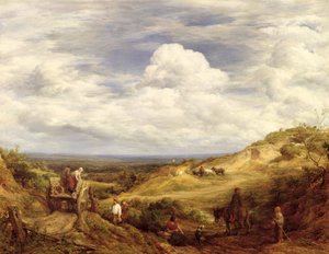 Kum Çukurları, Hampstead Heath, 1849 by John Linnell