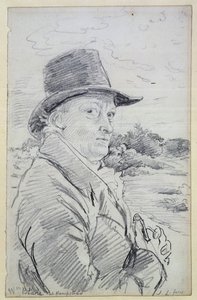 William Blake Şapka Takıyor, (yazıt: Wm Blake at Hampstead