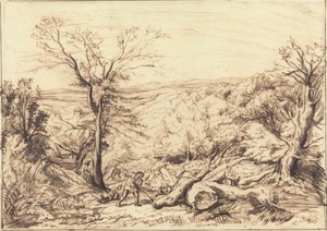 ormandaki oduncular by John Linnell