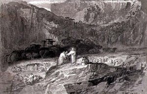 Beş Bin kişiyi beslemek by John Martin