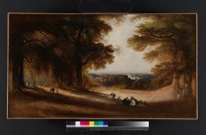 Manzara: Richmond Park'ta Görünüm, 1850 by John Martin