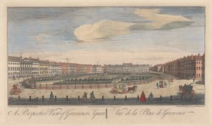 Grosvenor Meydanı'nın Perspektif Görünümü by John Maurer